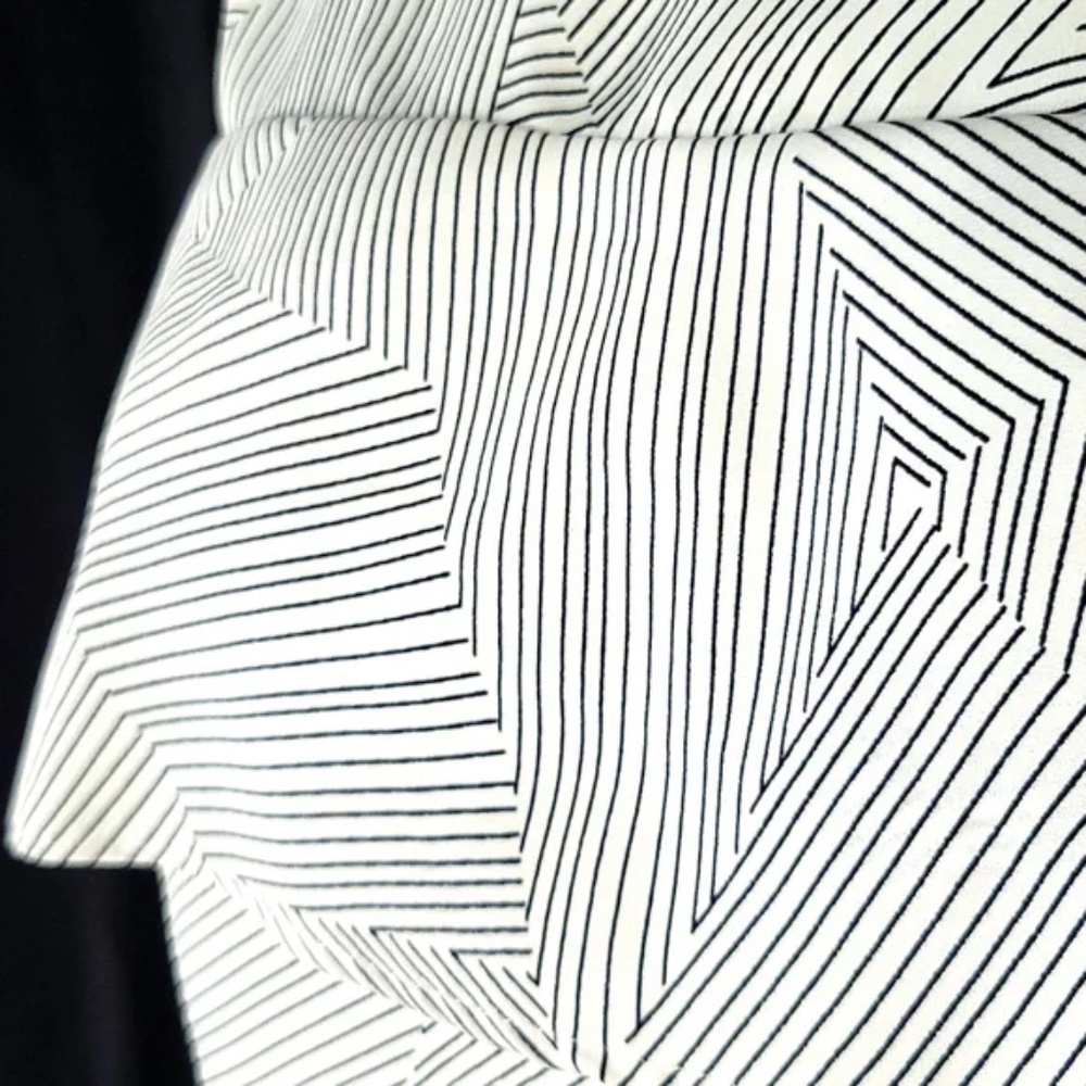 LOFT Layered Panel Striped Cap Sleeve Top - Picture 4 of 9